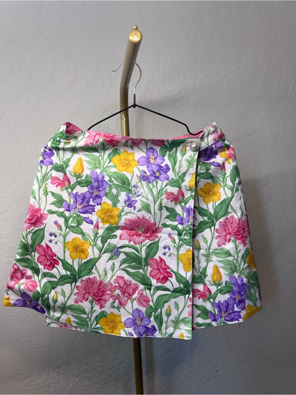 PROSPERINA CARRINGTON REVERSIBLE GARDEN PARTY COTTON WRAP SKIRT - Picture 4 of 4